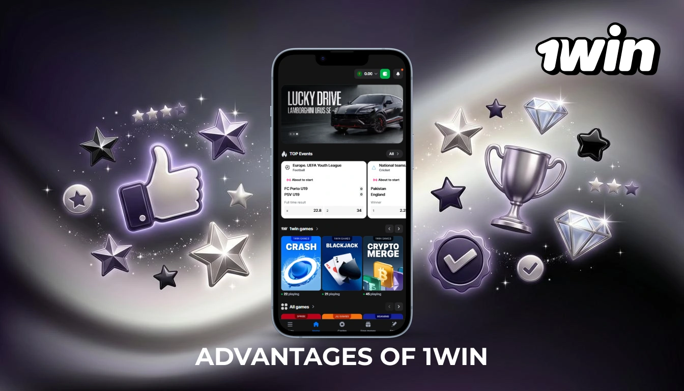Advantages of the 1Win casino site for players from India